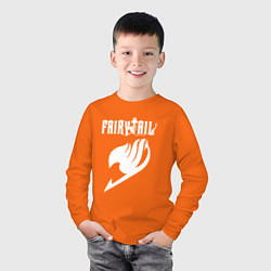 Лонгслив хлопковый детский FAIRY TAIL, цвет: оранжевый — фото 2