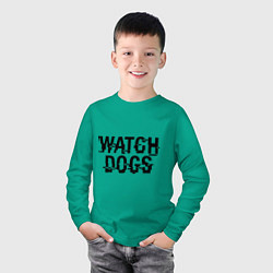 Лонгслив хлопковый детский Watch Dogs, цвет: зеленый — фото 2