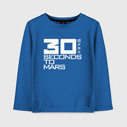 Лонгслив хлопковый детский 30 SECONDS TO MARS, цвет: синий