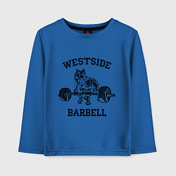Лонгслив хлопковый детский Westside barbell, цвет: синий
