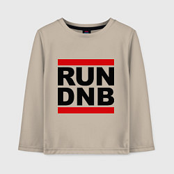 Детский лонгслив RUN DNB