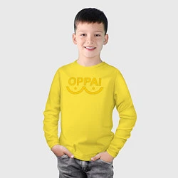 Лонгслив хлопковый детский ONE PUNCH MAN, цвет: желтый — фото 2