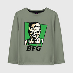 Лонгслив хлопковый детский BFG, цвет: авокадо