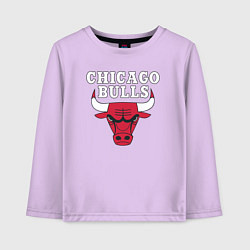 Лонгслив хлопковый детский CHICAGO BULLS, цвет: лаванда
