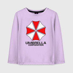 Лонгслив хлопковый детский UMBRELLA CORP, цвет: лаванда