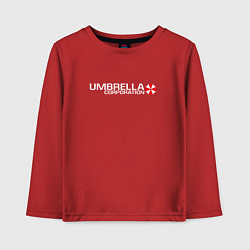 Лонгслив хлопковый детский UMBRELLA CORP, цвет: красный