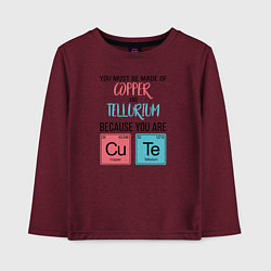 Детский лонгслив Copper and Tellurium