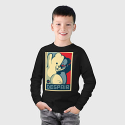 Лонгслив хлопковый детский Monokuma, цвет: черный — фото 2