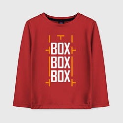 Детский лонгслив Box box box