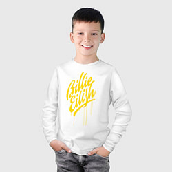 Лонгслив хлопковый детский BILLIE EILISH, цвет: белый — фото 2