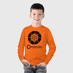 Лонгслив хлопковый детский PORTAL, цвет: оранжевый — фото 2