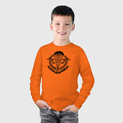 Лонгслив хлопковый детский ВДВ СССР, цвет: оранжевый — фото 2