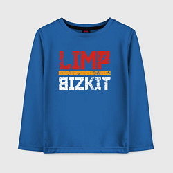 Лонгслив хлопковый детский LIMP BIZKIT, цвет: синий