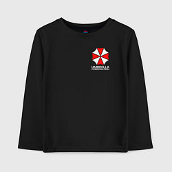 Лонгслив хлопковый детский UMBRELLA CORP, цвет: черный