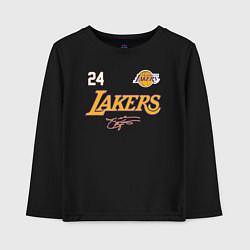 Лонгслив хлопковый детский KOBE BRYANT АВТОГРАФ, цвет: черный