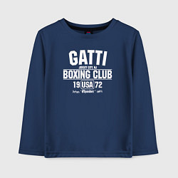 Лонгслив хлопковый детский Gatti Boxing Club, цвет: тёмно-синий