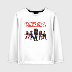 Лонгслив хлопковый детский ROBLOX, цвет: белый