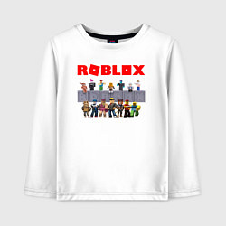 Лонгслив хлопковый детский ROBLOX, цвет: белый