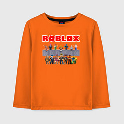 Лонгслив хлопковый детский ROBLOX, цвет: оранжевый