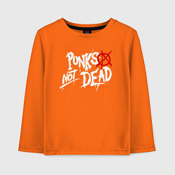 Детский лонгслив Punks not dead