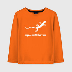 Лонгслив хлопковый детский AUDI, цвет: оранжевый
