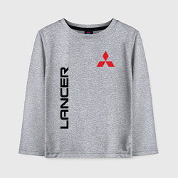 Лонгслив хлопковый детский MITSUBISHI LANCER, цвет: меланж