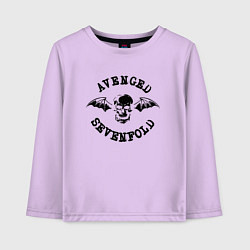 Лонгслив хлопковый детский Avenged Sevenfold, цвет: лаванда