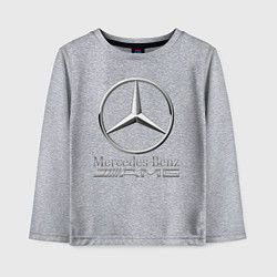 Лонгслив хлопковый детский MERCEDES-BENZ AMG, цвет: меланж