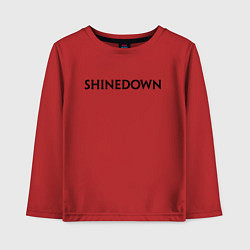Лонгслив хлопковый детский Shinedown, цвет: красный