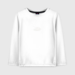 Лонгслив хлопковый детский НАГИБАТОР, цвет: белый