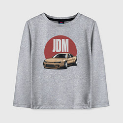 Лонгслив хлопковый детский JDM, цвет: меланж
