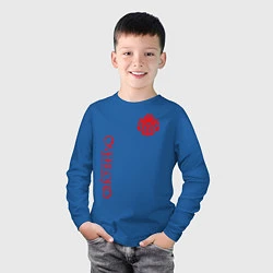 Лонгслив хлопковый детский OVERLORD, цвет: синий — фото 2