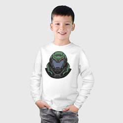 Лонгслив хлопковый детский Палач Рока, цвет: белый — фото 2