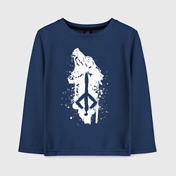 Лонгслив хлопковый детский BLOODBORNE, цвет: тёмно-синий