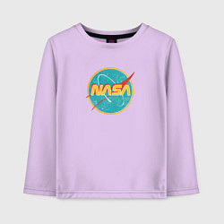 Детский лонгслив NASA винтажный логотип