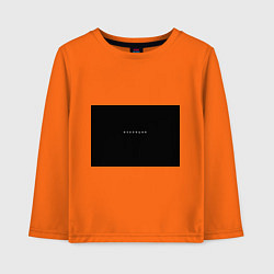 Лонгслив хлопковый детский Изоляция, цвет: оранжевый