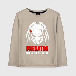 Лонгслив хлопковый детский PREDATOR: HUNTING GROUNDS, цвет: миндальный