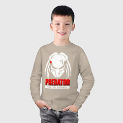 Лонгслив хлопковый детский PREDATOR: HUNTING GROUNDS, цвет: миндальный — фото 2