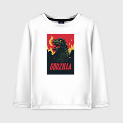 Детский лонгслив Godzilla