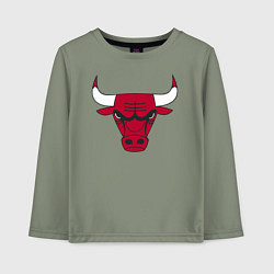 Лонгслив хлопковый детский Chicago Bulls, цвет: авокадо