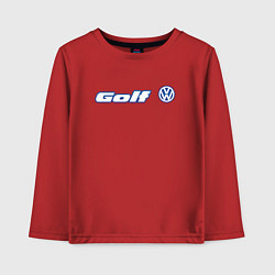 Лонгслив хлопковый детский Volkswagen Golf Z, цвет: красный