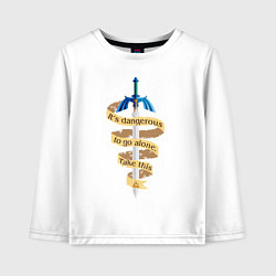 Лонгслив хлопковый детский The Legend of Zelda, цвет: белый