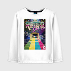Лонгслив хлопковый детский Retro game, цвет: белый
