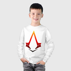 Лонгслив хлопковый детский Assassins Creed, цвет: белый — фото 2