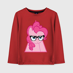 Лонгслив хлопковый детский Pinky Pie hipster, цвет: красный