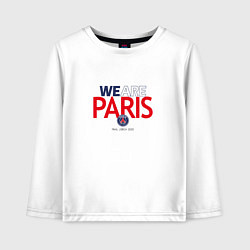 Лонгслив хлопковый детский PSG We Are Paris 202223, цвет: белый