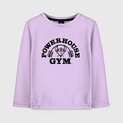 Лонгслив хлопковый детский GYM, цвет: лаванда