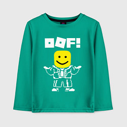 Лонгслив хлопковый детский ROBLOX, цвет: зеленый