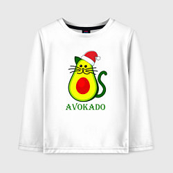 Лонгслив хлопковый детский Avokado, цвет: белый