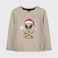 Детский лонгслив Alien Santa